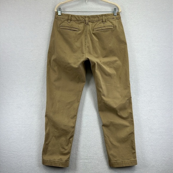 J Crew High-Rise Girlfriend Chinos Sz 8 Tan Cotton/Elastane EUC - Picture 6 of 12